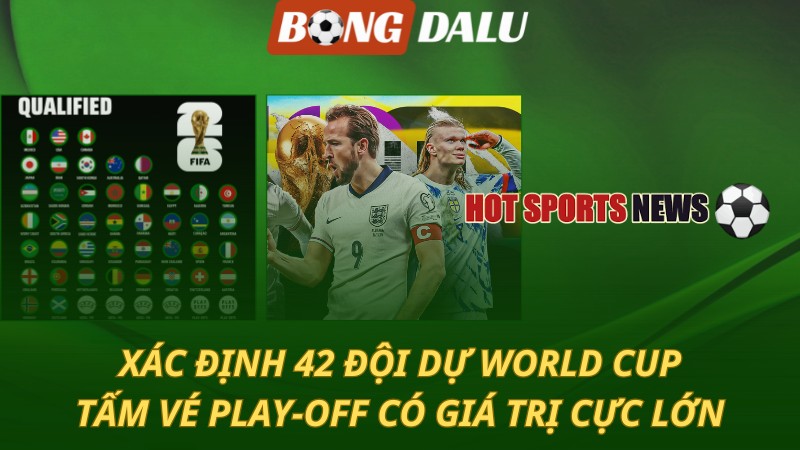 Xác định 42 đội dự World Cup - Tấm vé play-off có giá trị cực lớn